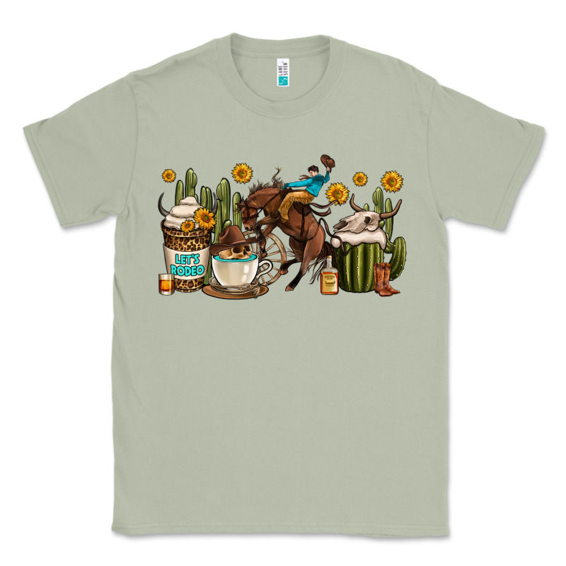 Rodeo Cowboy Coffee Cups Classic Tee by OliviaCreatesArt | Teevron