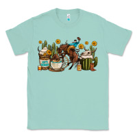 Seafoam rodeo cowboy coffee cups Classic Tee - OliviaCreatesArt