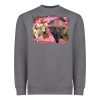 Valentine's Day Barn And Black Angus With Charolais Heavyweight Sweatshirt | Teevron