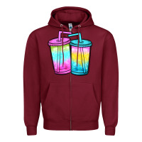 Burgundy loaded tea Zipper Hoodie - JahusDesignShop