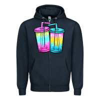 Navy loaded tea Zipper Hoodie - JahusDesignShop
