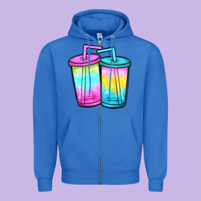 Loaded Tea Zipper Hoodie Designed By Jahusdesignshop