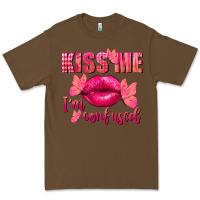 Cacao Kiss me i'm so confused Valentine's Day Premium Tee - FaDigitalArtStudio