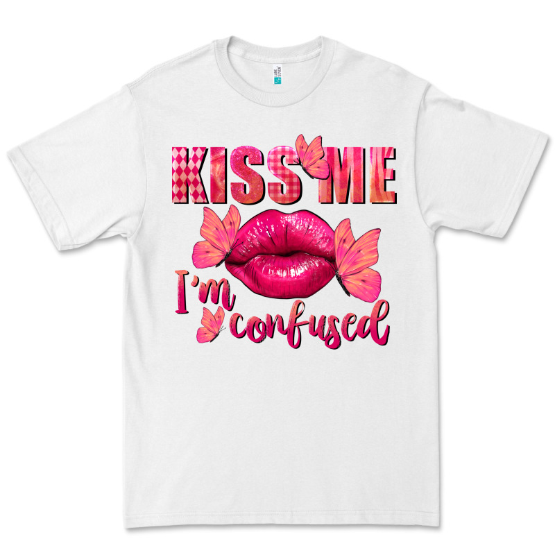 Kiss Me I'm So Confused Valentine's Day Premium Tee by FaDigitalArtStudio | Teevron