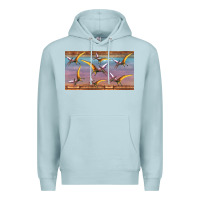 Blue Mist dinosaur pterodactyl sippy cup Premium Hoodie - Artiststas