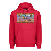 Cardinal dinosaur pterodactyl sippy cup Premium Hoodie - Artiststas