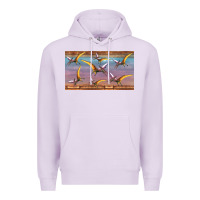 Lilac dinosaur pterodactyl sippy cup Premium Hoodie - Artiststas