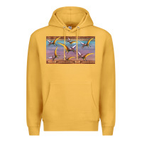 Mustard dinosaur pterodactyl sippy cup Premium Hoodie - Artiststas