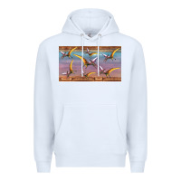 White dinosaur pterodactyl sippy cup Premium Hoodie - Artiststas
