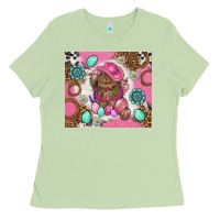 Matcha Cowboy Bunny Easter Tumbler Ladies Tee - BundleAndBundleShop