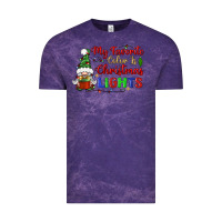 Cloud Purple my favorite color is christmas lights Vintage Tee - BundleAndBundleShop