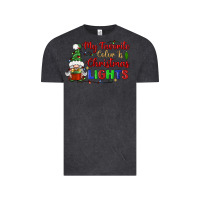 Vintage Black my favorite color is christmas lights Vintage Tee - BundleAndBundleShop