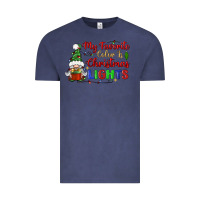 Vintage Denim my favorite color is christmas lights Vintage Tee - BundleAndBundleShop