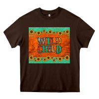 Chocolate Brown western wild child Heavy Core Tee - Jasminsmagicworld