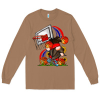 Toasted Coconut Basketball Gnome Long Sleeve Tee - CowhideDigitalArt