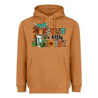 Meerkat just a little moody coffee cup long haired cow Heavyweight Hoodie - Jasminsmagicworld