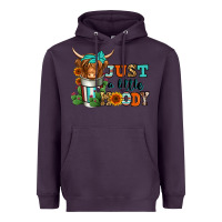 Plum just a little moody coffee cup long haired cow Heavyweight Hoodie - Jasminsmagicworld