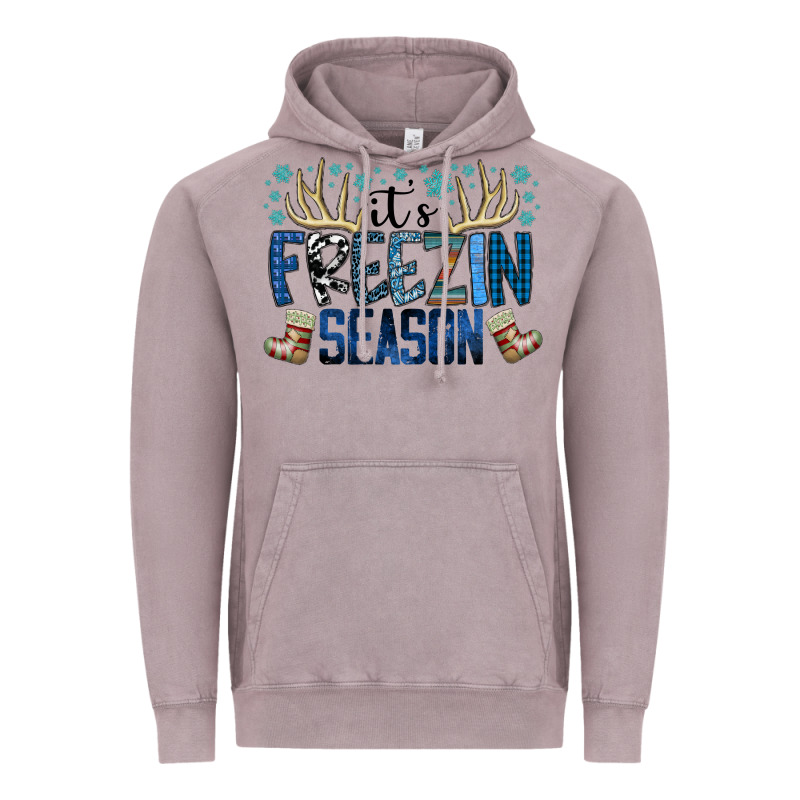Freezin Season Vintage Hoodie by SublimationCraftShop | Teevron