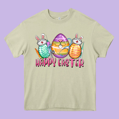 Happy Easter Nurse Eggs Easter Day Heavy Core Tee Designed By Cowgirlartshop