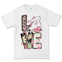 White Love Easter bunny Premium Tee - OliviaCreatesArt