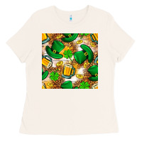 Bone St. Patricks day hat digital paper Ladies Tee - BundleAndBundleShop