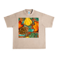 French Oak fall pumpkins seamless pattern Urban Heavy Tee - BundleAndBundleShop