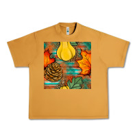 Peanut Butter fall pumpkins seamless pattern Urban Heavy Tee - BundleAndBundleShop