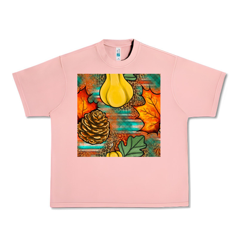 Fall Pumpkins Seamless Pattern Urban Heavy Tee by BundleAndBundleShop | Teevron