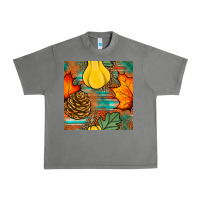 Tornado fall pumpkins seamless pattern Urban Heavy Tee - BundleAndBundleShop