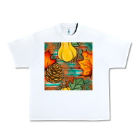 White fall pumpkins seamless pattern Urban Heavy Tee - BundleAndBundleShop
