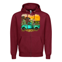 Burgundy truck Zipper Hoodie - JahusDesignShop