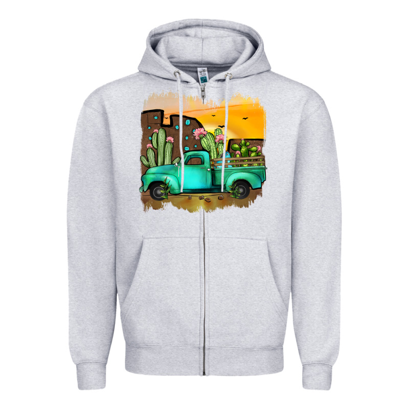 Truck Zipper Hoodie by JahusDesignShop | Teevron