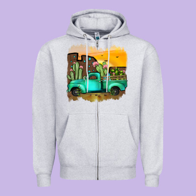 Truck Zipper Hoodie Designed By Jahusdesignshop