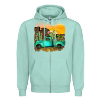 Seafoam truck Zipper Hoodie - JahusDesignShop