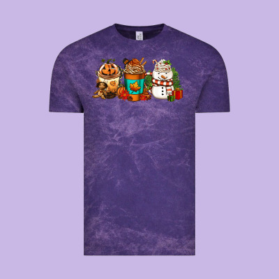 Halloween Thanksgiving Christmas Coffee Cups Vintage Tee Designed By Fadigitalartstudio