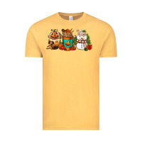 Vintage Mustard Halloween thanksgiving christmas coffee cups Vintage Tee - FaDigitalArtStudio