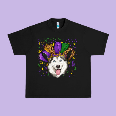 Mardi Gras Hat Husky Urban Heavy Tee Designed By Ranaportraitstore