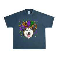 Midnight Navy mardi gras hat husky Urban Heavy Tee - RanaPortraitStore