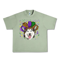 Oil Green mardi gras hat husky Urban Heavy Tee - RanaPortraitStore