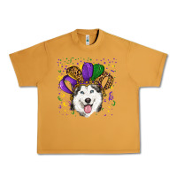 Peanut Butter mardi gras hat husky Urban Heavy Tee - RanaPortraitStore