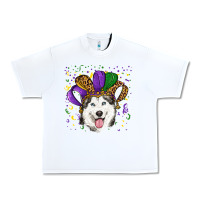White mardi gras hat husky Urban Heavy Tee - RanaPortraitStore