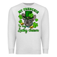 Oatmeal Heather st.patricks day my french bulldog is my lucky char Premium Sweatshirt - RanaPortraitStore