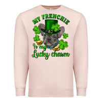 Pale Pink st.patricks day my french bulldog is my lucky char Premium Sweatshirt - RanaPortraitStore