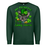 Sports Green st.patricks day my french bulldog is my lucky char Premium Sweatshirt - RanaPortraitStore