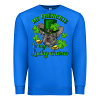 True Royal st.patricks day my french bulldog is my lucky char Premium Sweatshirt - RanaPortraitStore