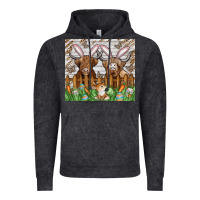Vintage Black easter cow Vintage Hoodie - CowhideDigitalArt