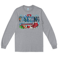 Heather Grey It's Freezing Season Long Sleeve Tee - CowhideDigitalArt