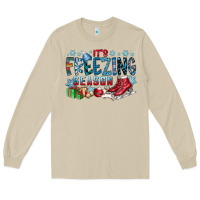 Mushroom It's Freezing Season Long Sleeve Tee - CowhideDigitalArt