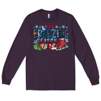 Plum It's Freezing Season Long Sleeve Tee - CowhideDigitalArt