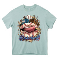 Arona Baseball lips Heavy Core Tee - HowdyJamesFarm